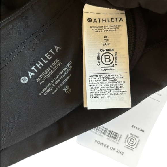 NWT Athleta Fleece Lined Stash High Rise Legging - Picture 2 of 11